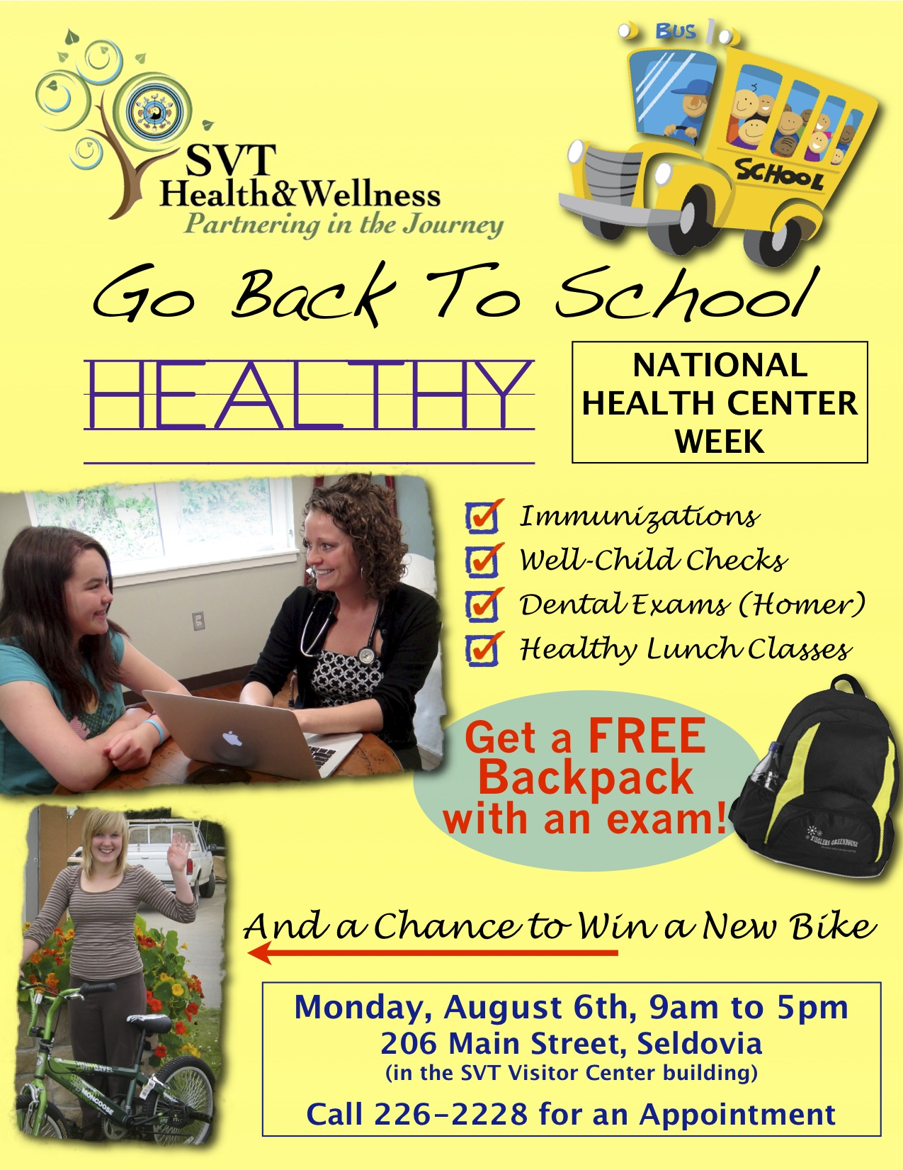 Make Your Appointment – Health Checks for School!